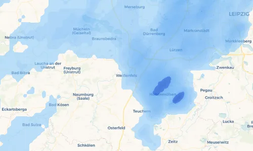 Regenradar Vorschaubild - Aktuelle Niederschläge in Weißenfels und Umgebung