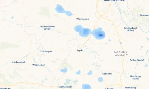 Regenradar Vorschaubild - Aktuelle Niederschläge in Westeregeln und Umgebung