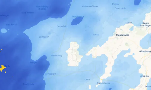 Regenradar Vorschaubild - Aktuelle Niederschläge in Wetterzeube und Umgebung