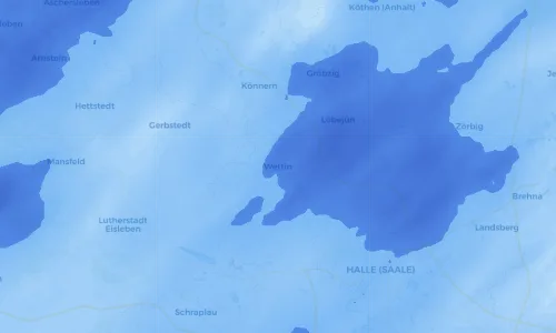Regenradar Vorschaubild - Aktuelle Niederschläge in Wettin und Umgebung