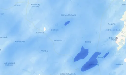 Regenradar Vorschaubild - Aktuelle Niederschläge in Wieskau und Umgebung