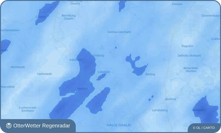 OtterWetter Regenradar-Widget Wieskau
