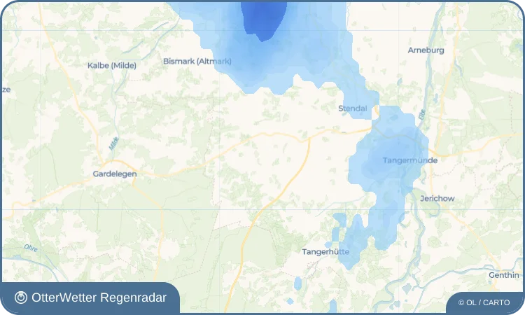 Wetter-Widget-Vorschau mit Vorhersagedaten für Wittenmoor