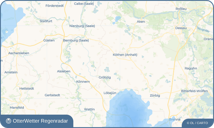 OtterWetter Regenradar-Widget Wörbzig