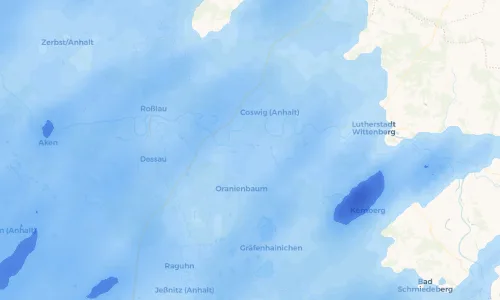 Regenradar Vorschaubild - Aktuelle Niederschläge in Wörlitz und Umgebung