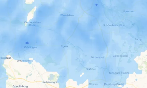 Regenradar-Vorschau: aktuelle Niederschläge in Wolmirsleben und Umgebung