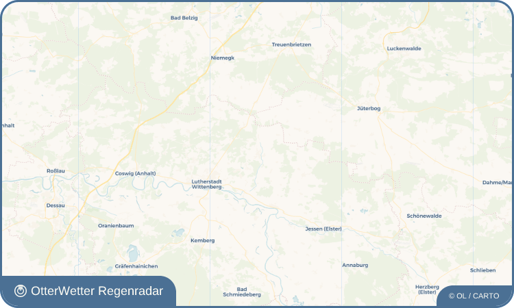OtterWetter Regenradar-Widget Zahna