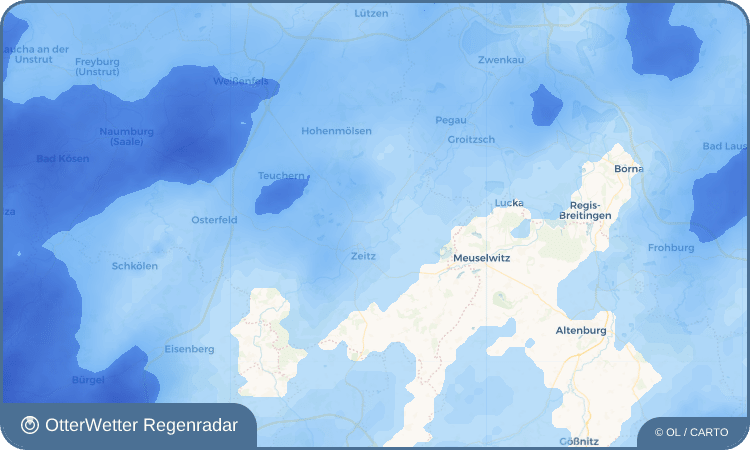 OtterWetter Regenradar-Widget Zangenberg