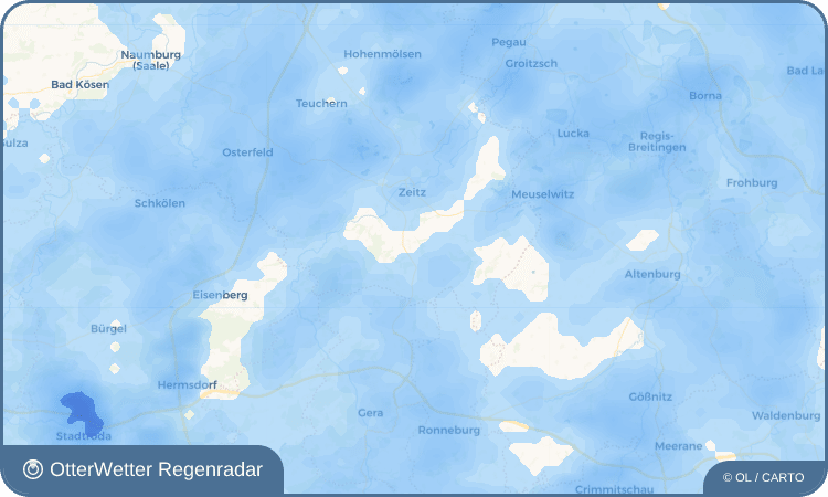 OtterWetter Regenradar-Widget Zetzschdorf