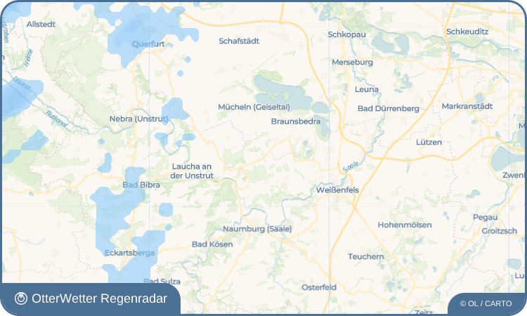 OtterWetter Regenradar-Widget Zeuchfeld