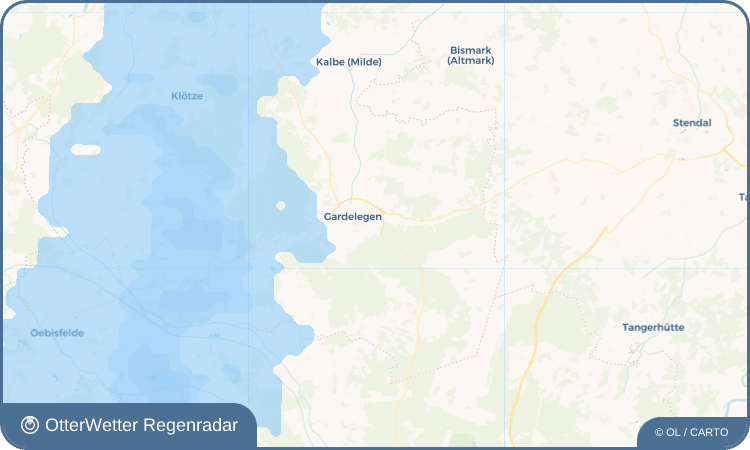 OtterWetter Regenradar-Widget Zienau