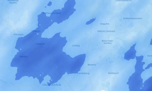 Regenradar Vorschaubild - Aktuelle Niederschläge in Zörbig und Umgebung