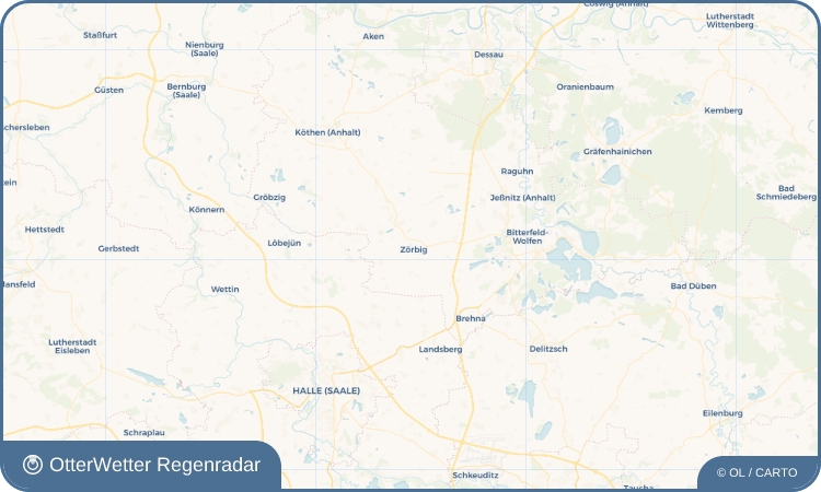 OtterWetter Regenradar-Widget Zörbig