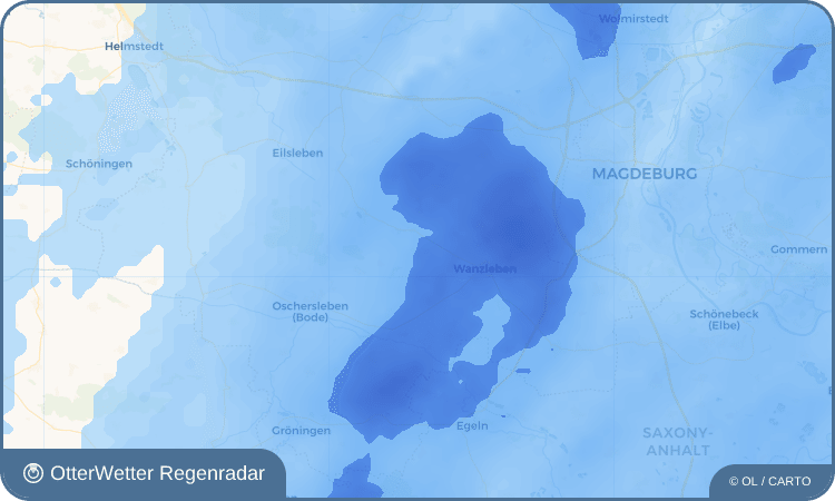 OtterWetter Regenradar-Widget Zuckerdorf Klein Wanzleben