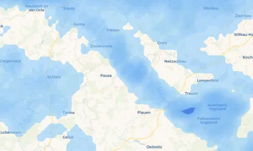 Regenradar Vorschaubild - Aktuelle Niederschläge in Arnsgrün und Umgebung