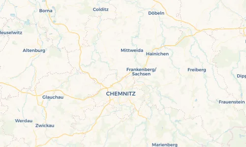 Regenradar Vorschaubild - Aktuelle Niederschläge in Auerswalde und Umgebung