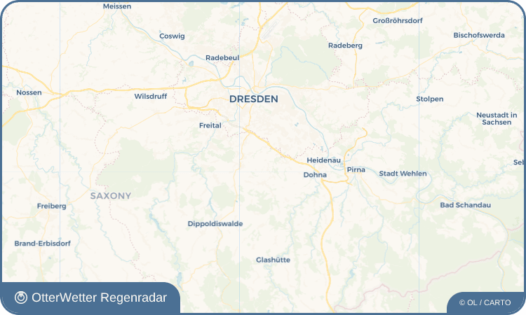OtterWetter Regenradar-Widget Babisnau
