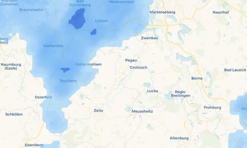 Regenradar Vorschaubild - Aktuelle Niederschläge in Beersdorf und Umgebung