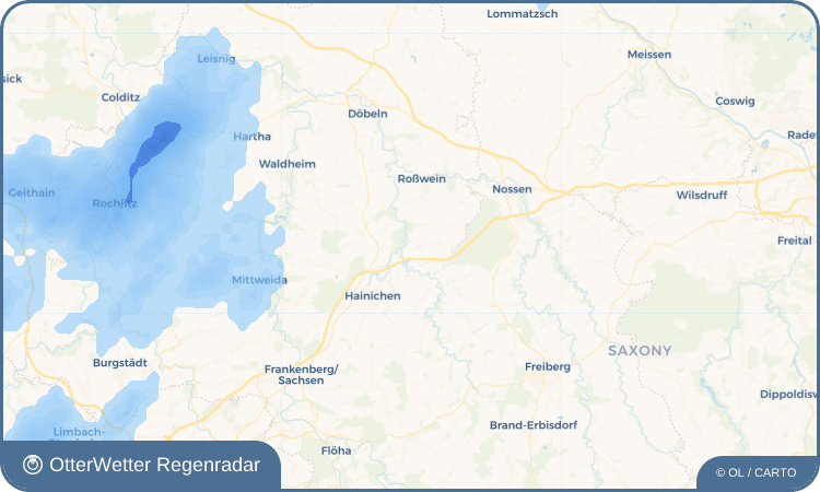 OtterWetter Regenradar-Widget Berbersdorf