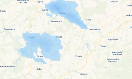 Regenradar Vorschaubild - Aktuelle Niederschläge in Bernsgrün und Umgebung
