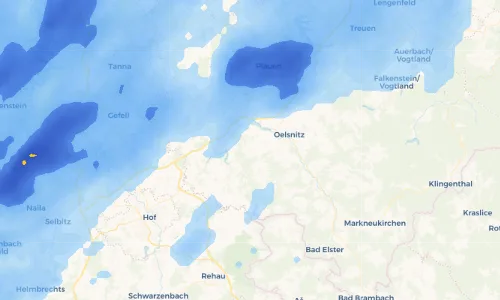 Regenradar Vorschaubild - Aktuelle Niederschläge in Bösenbrunn und Umgebung