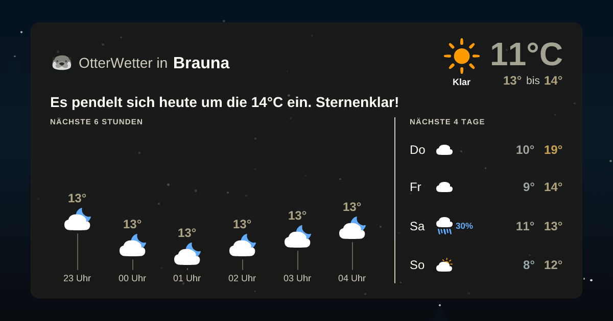OtterWetter-Widget Brauna