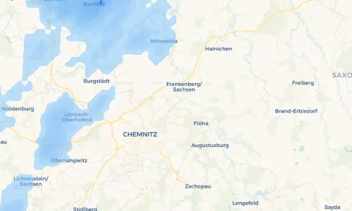 Regenradar Vorschaubild - Aktuelle Niederschläge in Braunsdorf und Umgebung