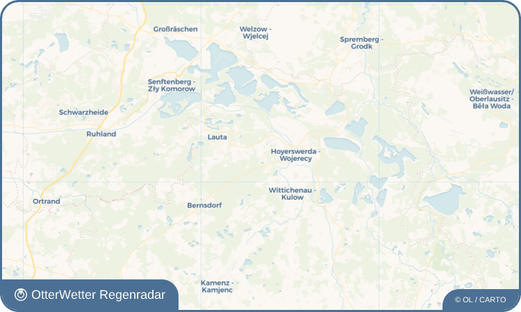 OtterWetter Regenradar-Widget Bröthen - Brětnja