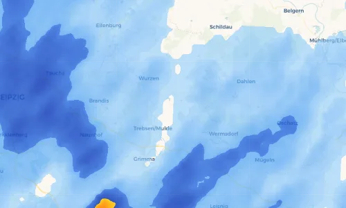 Regenradar Vorschaubild - Aktuelle Niederschläge in Burkartshain und Umgebung