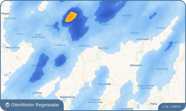 OtterWetter Regenradar-Widget Carsdorf