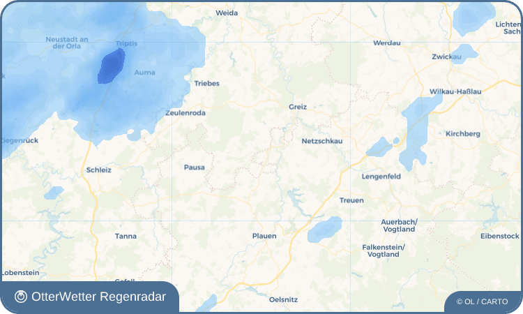OtterWetter Regenradar-Widget Cunsdorf