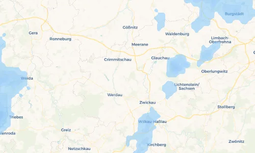 Regenradar Vorschaubild - Aktuelle Niederschläge in Dänkritz und Umgebung