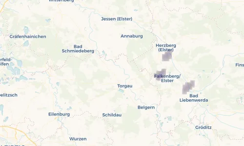 Regenradar Vorschaubild - Aktuelle Niederschläge in Döbern und Umgebung