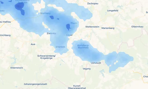 Regenradar Vorschaubild - Aktuelle Niederschläge in Dörfel und Umgebung
