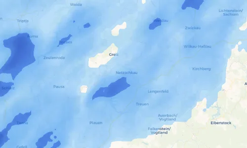 Regenradar Vorschaubild - Aktuelle Niederschläge in Dungersgrün und Umgebung