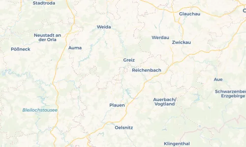 Regenradar Vorschaubild - Aktuelle Niederschläge in Elsterberg und Umgebung