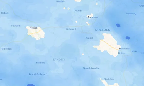Regenradar Vorschaubild - Aktuelle Niederschläge in Fördergersdorf und Umgebung