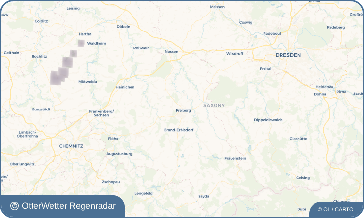 OtterWetter Regenradar-Widget Freiberg
