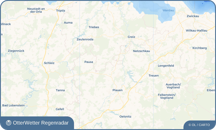 OtterWetter Regenradar-Widget Fröbersgrün