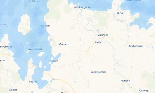 Regenradar Vorschaubild - Aktuelle Niederschläge in Ganzig und Umgebung