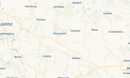 Regenradar Vorschaubild - Aktuelle Niederschläge in Glossen und Umgebung