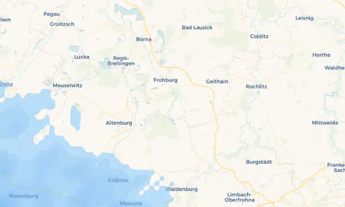 Regenradar Vorschaubild - Aktuelle Niederschläge in Gnandstein und Umgebung