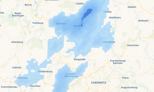 Regenradar Vorschaubild - Aktuelle Niederschläge in Göritzhain und Umgebung