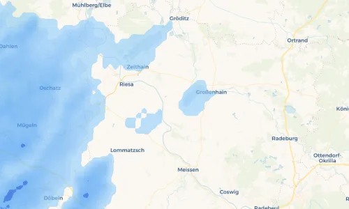 Regenradar Vorschaubild - Aktuelle Niederschläge in Goltzscha und Umgebung