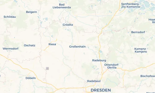Regenradar Vorschaubild - Aktuelle Niederschläge in Großenhain und Umgebung