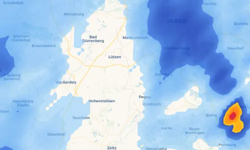 Regenradar Vorschaubild - Aktuelle Niederschläge in Großgörschen und Umgebung