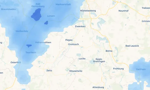 Regenradar Vorschaubild - Aktuelle Niederschläge in Großpriesligk und Umgebung