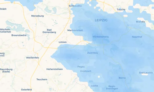 Regenradar Vorschaubild - Aktuelle Niederschläge in Großschkorlopp und Umgebung