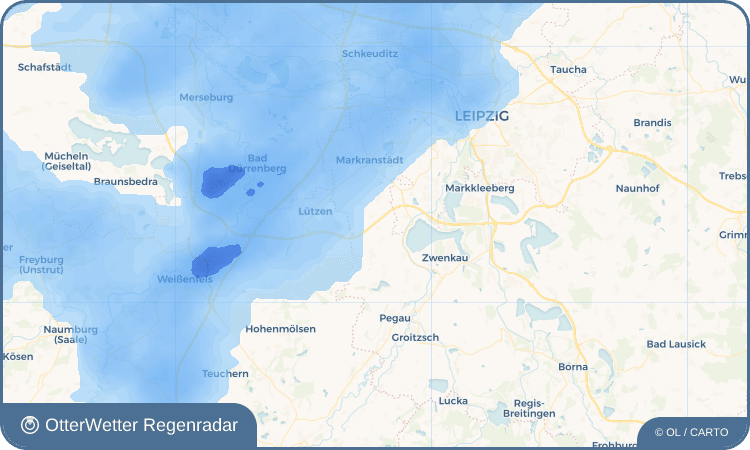 OtterWetter Regenradar-Widget Großschkorlopp