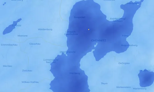Regenradar Vorschaubild - Aktuelle Niederschläge in Grüna und Umgebung